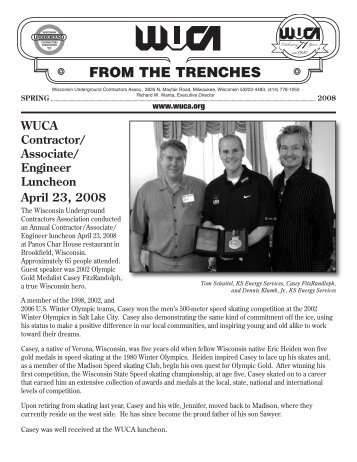 2008 Spring (PDF) - Wisconsin Underground Contractors Association