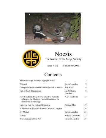 Noesis - The Mega Society