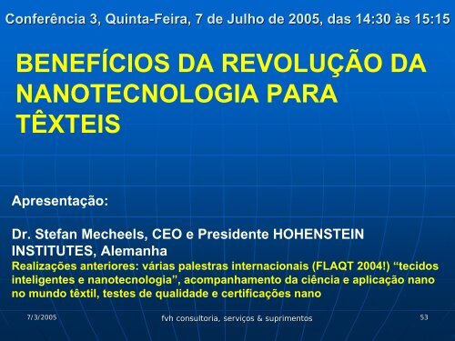 CHT Brasil QuÃ­mica Ltda - ABTT