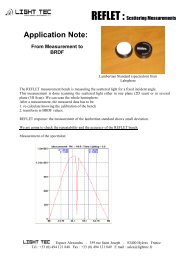 BRDF Measurements - Light Tec
