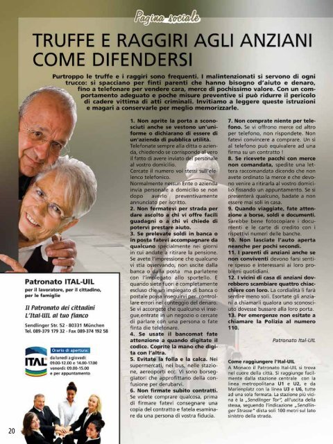 Nr. 5 · Novembre-Dicembre 2009 Periodico della Missione Cattolica ...