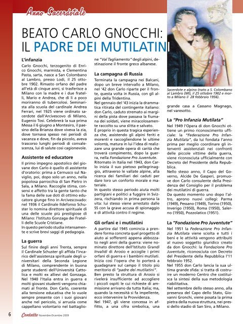 Nr. 5 · Novembre-Dicembre 2009 Periodico della Missione Cattolica ...