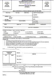 OLD AGE PENSION (VETERAN) Application Form - Philippine ...