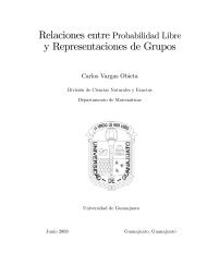 y Representaciones de Grupos - Cimat