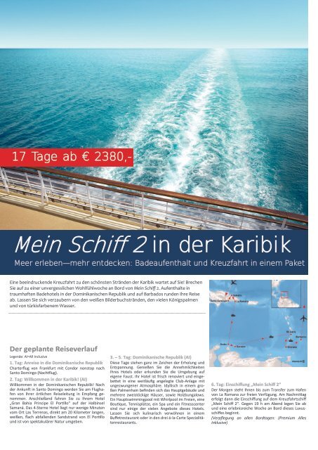 Mein Schiff 2 in der Karibik