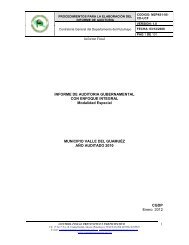 informe de auditorÃ­a gubernamental con enfoque integral