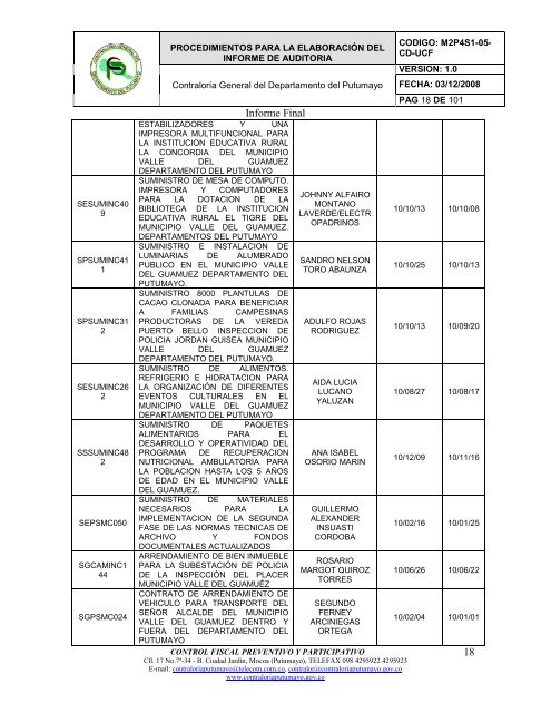 informe de auditorÃ­a gubernamental con enfoque integral