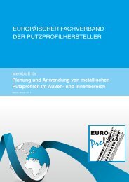 Planung und Anwendung von metallischen Putzprofilen ... - Protektor