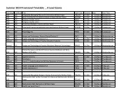 Summer 2014 Provisional Timetable _ A Level Exams