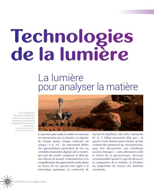 Lumière et applications