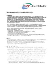 Plan van aanpak Marketing Drechtsteden - De Drechtsteden