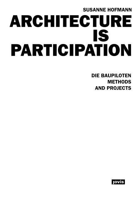 Architecture is Participation