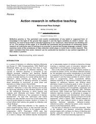 Action research in reflective teaching - Basic Research Journals
