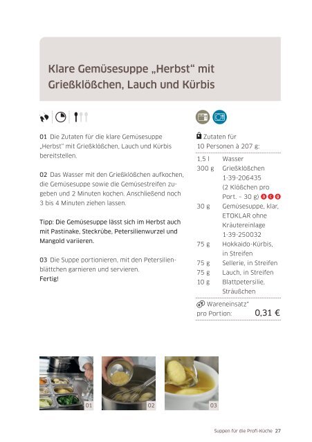 Suppen für die Profi-Küche