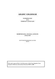 ARABIC GRAMMAR