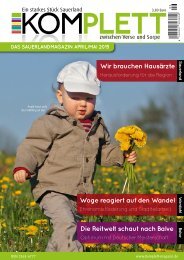 Komplett - Das Sauerlandmagazin April 2015