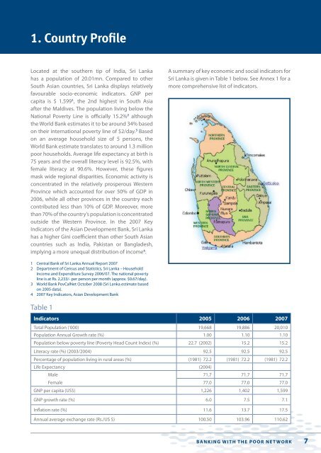 Microfinance Industry Report SRI LANKA - Microfinance in Sri Lanka