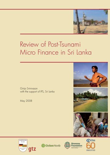 Review of Post-Tsunami Micro Finance in Sri Lanka