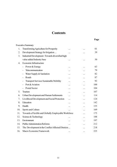 Contents - Microfinance in Sri Lanka