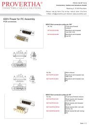 600V Power for PC Assembly - PROVERTHA Connectors, Cables ...