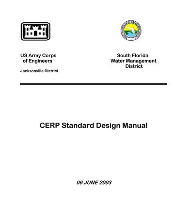 CERP Standard Design Manual - Jacksonville District - U.S. Army