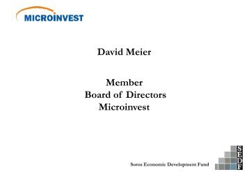 David Meier Member Board of Directors Microinvest