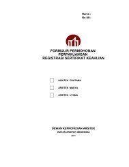 Form Permohonan Perpanjangan SKA 2011 - Ikatan Arsitek Indonesia