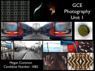 GCE Photography Unit 1
