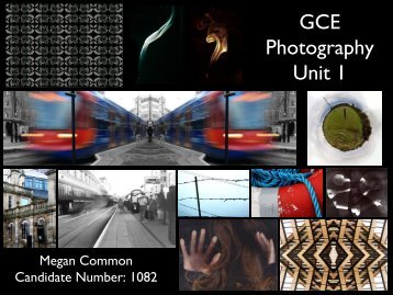 GCE Photography Unit 1
