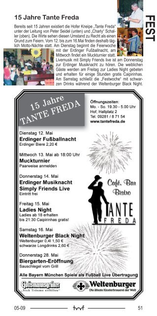 termine - Hof Programm