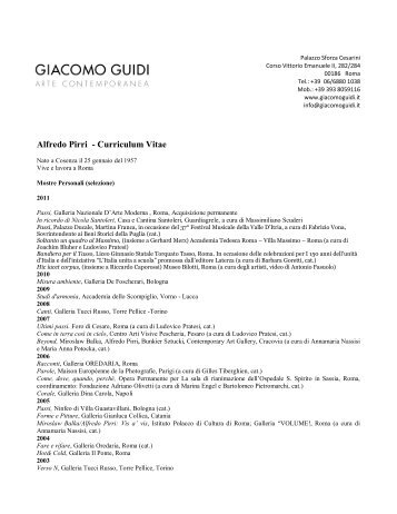 scarica curriculum - Giacomo Guidi