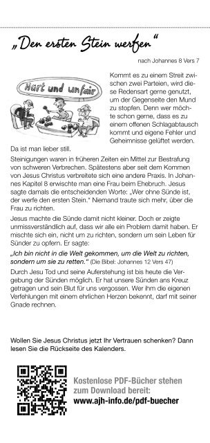 Evangelistischer Verteilkalener Spruchreif 2016