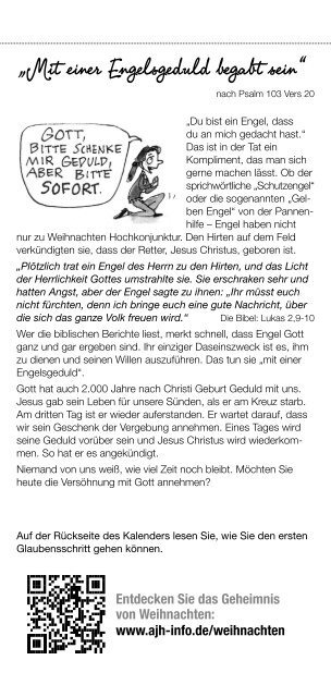 Evangelistischer Verteilkalener Spruchreif 2016