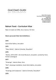 CV Tevet - Giacomo Guidi