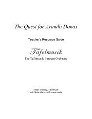 The Quest for Arundo Donax - Tafelmusik