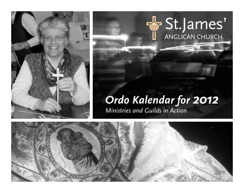 Ordo Kalendar for 2012 - St. James' Anglican Church