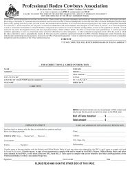 2014 PRCA Membership Renewal Form - Professional Rodeo ...