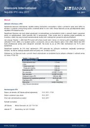 Glencore International - ATLANTIK finanÄnÃ­ trhy, a.s.