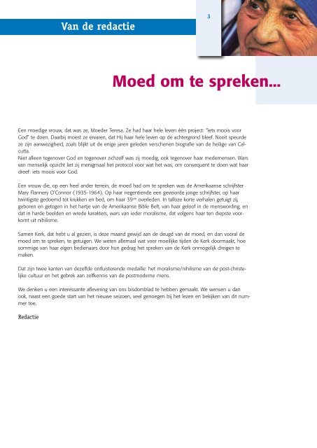 Moed om te spreken... - Bisdom Haarlem