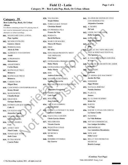 Proprietary Information Not For Distribution