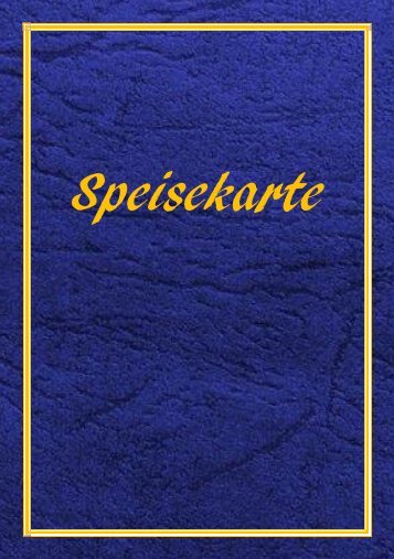 Speisekarte