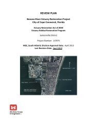 Banana River Estuary Restoration Project - Jacksonville District