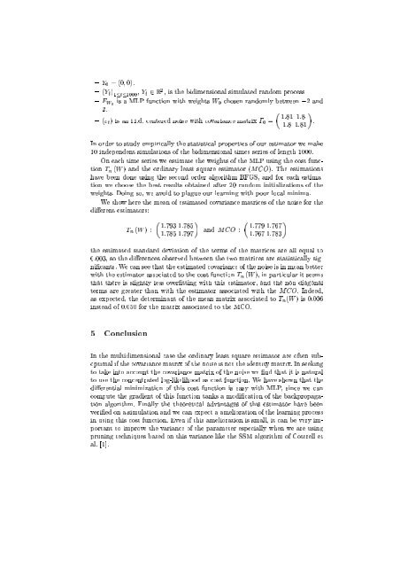 Estimation of Multidimensional Regression Model ... - samos-matisse