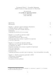 Le mod`ele de régression multiple