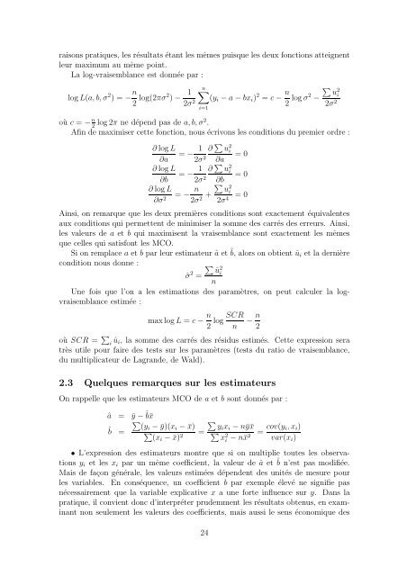 Le mod`ele de rÃ©gression multiple