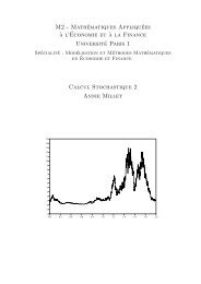 a la Finance Université Paris 1 Calcul Stochastique ... - samos-matisse