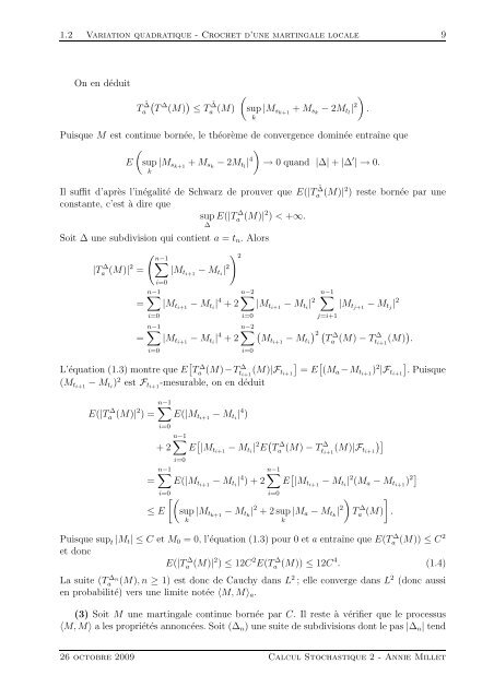 a la Finance UniversitÃ© Paris 1 Calcul Stochastique ... - samos-matisse