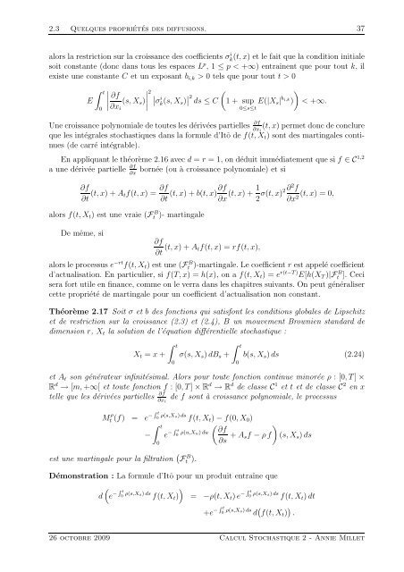 a la Finance UniversitÃ© Paris 1 Calcul Stochastique ... - samos-matisse