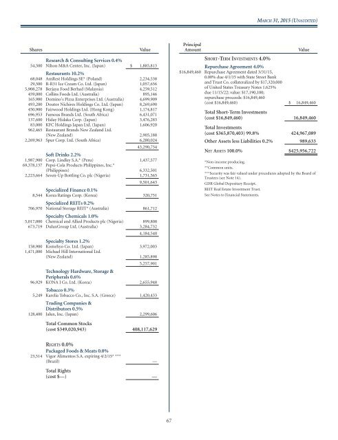 WASATCH FUNDS - Curian Clearing