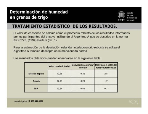 "La MediciÃ³n de Humedad en Cereales" - Dra. Celia ... - Metrologia